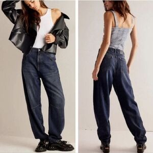 Free People•We The Free Augusta High Rise Slim Barrel Jean
